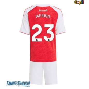 Arsenal Mikel Merino #23 Echipament de Fotbal Replică 2025-26 Copii Acasa (+ Șorturi)